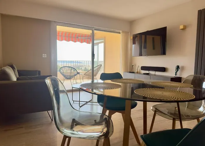 Sea View 4 People Terrace 60 M & Pool Apartment *